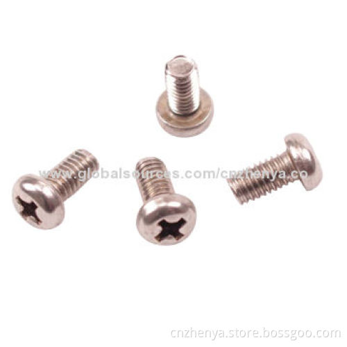 Stainless Steel Pan Head Machine Screws, DIN, GB, ASTM, JIS3 Marks